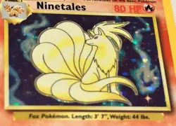 Ninetales 12/102 Holo Rare Base Set Unlimited Edition Pokemon Card 1999 WOTC NM! - Image 3