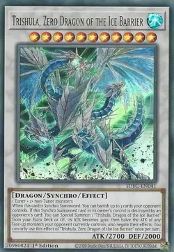 🔥YuGiOh TCG Trishula, Zero Dragon of the Ice Barrier (SDFC) NEAR MINT🔥 - Image 1