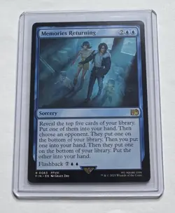 Memories Returning #63 Final Fantasy Rare Sorcery MTG NM/M - Image 1