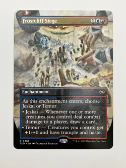 MTG Frostcliff Siege Borderless - Tarkir: Dragonstorm #385 - Image 1