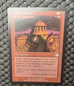 Citadel of Pain NM/M Prophecy Red Enchantment Mtg Magic English Uncommon Regular - Image 1