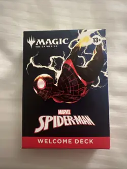 In Hand MTG Spiderman Welcome Deck - SDCC 2025 Magic The Gathering GREEN DECK - Image 1