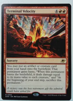 Terminal Velocity *Rare* Magic MtG x1 Edge of Eternities - Image 1