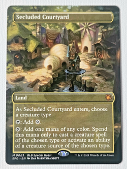 Magic The Gathering: MTG Secluded Courtyard-Land NF (SPG) Mythic 0063 - Image 1