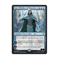 WOTC MtG War of the Spark Jace, Wielder of Mysteries (R) NM - Image 1