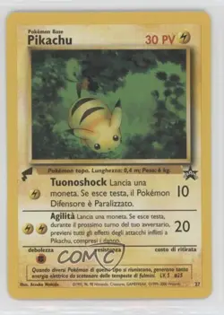 Pikachu (Italian) Pokemon World Collection Promo #27 2000 u3f - Image 1