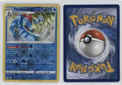 Feraligatr Reverse Foil Pokemon Sword & Shield Fusion Strike #057 10cj - Image 3