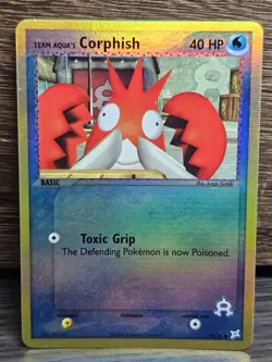 Team Aqua's Corphish 50/95 NM Reverse Holo Team Magma VS Team Aqua Pokemon TCG - Image 1