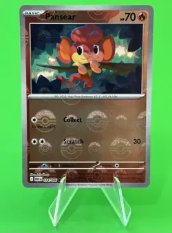 Pokemon Pansear Scarlet & Violet White Flare Poke Ball Reverse Holo 014/086 NM!! - Image 1