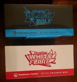 Pokemon Center Black Bolt and White Flare Pokemon Center Exclusive ETBs 2 ETBs - Image 4