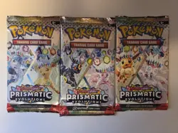 Pokemon Scarlet and Violet Prismatic Evolutions Factory Sealed Booster Pack (1) - Image 2