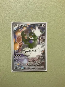 Pokemon Tornadus SVP210 POKEMON CENTER STAMPED White Flare PC ETB Promo - Image 1