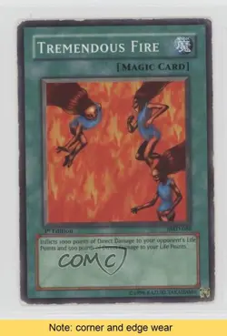 Tremendous Fire 1st Ed. YuGiOh Metal Raiders #MRD-088 2002 READ mp7 - Image 1