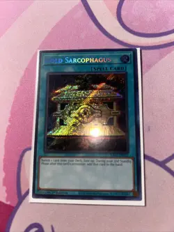 Yugioh Gold Sarcophagus RA02-EN052 Secret Rare 1st Ed NM - Image 1