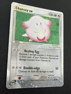 Chansey ex 96/109 Ruby and Sapphire Holo Ultra Rare Pokemon Card HP - Image 2