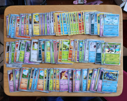 Pokemon TCG 200+ Card Bulk Lot - C, U, R - Mostly English - Image 1