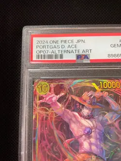 2024 PSA10 Portgas D Ace OP07-119 Alternate Art ONE PIECE CARD Japanese BANDAI - Image 4