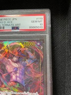 2024 PSA10 Portgas D Ace OP07-119 Alternate Art ONE PIECE CARD Japanese BANDAI - Image 5