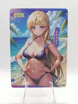 Minako Aino (Sailor Venus) - Sailor Moon - Pink Beauties - SSR-001 - Bikini Card - Image 1