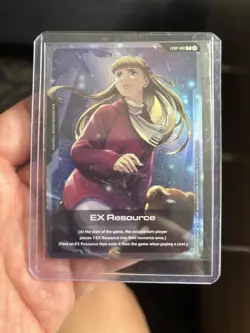 SDCC 2025 PROMO HOLO GUNDAM Card Game Ex Resource NM+ - Image 1