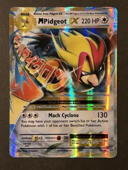 Pokemon TCG Mega-Pidgeot-EX Evolutions Holo Holo Rare Card 65/108 - Image 1