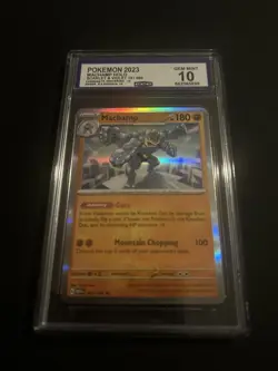 CCG Gem Mint 10 Pokemon TCG Machamp Holo Rare Card 68/165 Scarlet & Violet 151 - Image 1