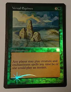 MTG Magic The Gathering Vernal Equinox Foil English - Image 1