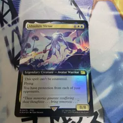 MTG Magic The Gathering Absolute Virtue 0476 Foil English - Image 1