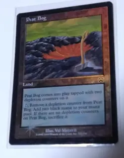MTG Magic The Gathering Peat Bog Foil English - Image 1
