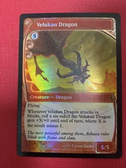 MTG Magic The Gathering Vellukan Dragon 145 Foil English - Image 1