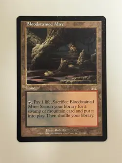 MTG Magic The Gathering Bloodstained Mire 313/350 Foil English - Image 1