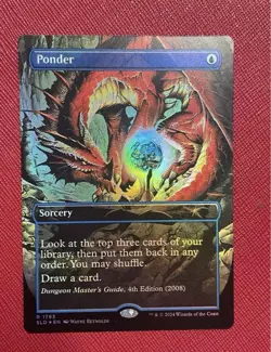 MTG Magic The Gathering Ponder 1783 Foil English - Image 1