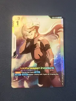 Unforeseen Incident Alternate Art Foil - ST01-014 C+ NM - Gundam TCG Card Game - Image 1