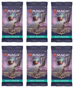 6 Packs Magic: the Gathering Draft Booster Pack Lot MTG Streets of New Capenna - Image 1