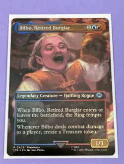 MTG: The Lord of the Rings: Bilbo, Retired Burglar Foil #0403 Promotional - NM - Image 1