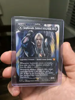 MTG Final Fantasy Artist Borderless M Sephiroth Fabled Soldier #0317 - Image 1