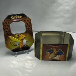 Pokemon TCG Hidden Fates Tins(3): Raichu Charizard and Gyarados-Empty - Image 2
