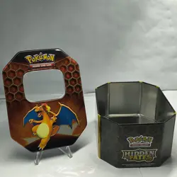 Pokemon TCG Hidden Fates Tins(3): Raichu Charizard and Gyarados-Empty - Image 4