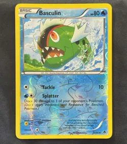 Basculin 25/98 Emerging Powers Reverse Holo- NM/LP- Rare - Pokemon TCG - Image 1