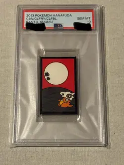 2013 POKEMON HANAFUDA KANTO AUGUST CLEFABLE/CLEFAIRY/CUBONE PSA 10 - Image 1