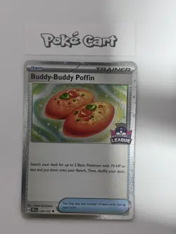 Pokemon Asia Exclusive Buddy-Buddy Poffin Master Ball Promo Stamped 144/162 - Image 1