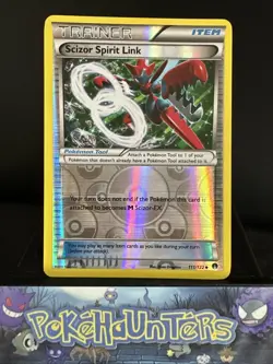 Pokemon Card Scizor Spirit Link 111/122 XY Breakpoint Reverse Holo L/P - Image 1