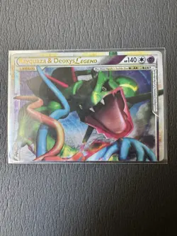 ULTRA RARE Rayquaza & Deoxys Legend Set 89/90 Pokemon Holo HGSS Undaunted - LP - Image 2