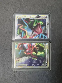 ULTRA RARE Rayquaza & Deoxys Legend Set 89/90 Pokemon Holo HGSS Undaunted - LP - Image 4
