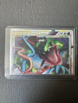 ULTRA RARE Rayquaza & Deoxys Legend Set 89/90 Pokemon Holo HGSS Undaunted - LP - Image 5