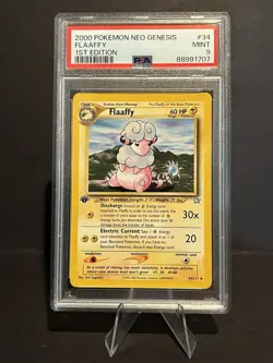 2000 Pokemon Neo Genesis 1st Edition Flaaffy 34/111 PSA 9 Mint - Image 2