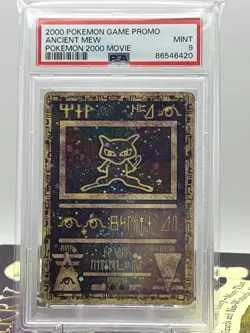 2000 Pokemon Ancient Mew Pokemon Movie Promo Double Holo - PSA 9 MINT - Image 1