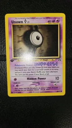 2001 Pokemon Neo Discovery 1st Edition UNOWN I 68/75 - NM never played - Image 1