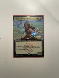 2025 SDCC Katara, the Fearless Avatar MTG Magic The Gathering Promo Card IN HAND - Image 1