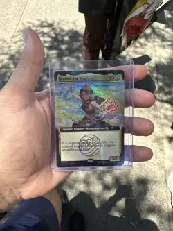 2025 SDCC Katara, the Fearless Avatar MTG Magic The Gathering Promo Card IN HAND - Image 1